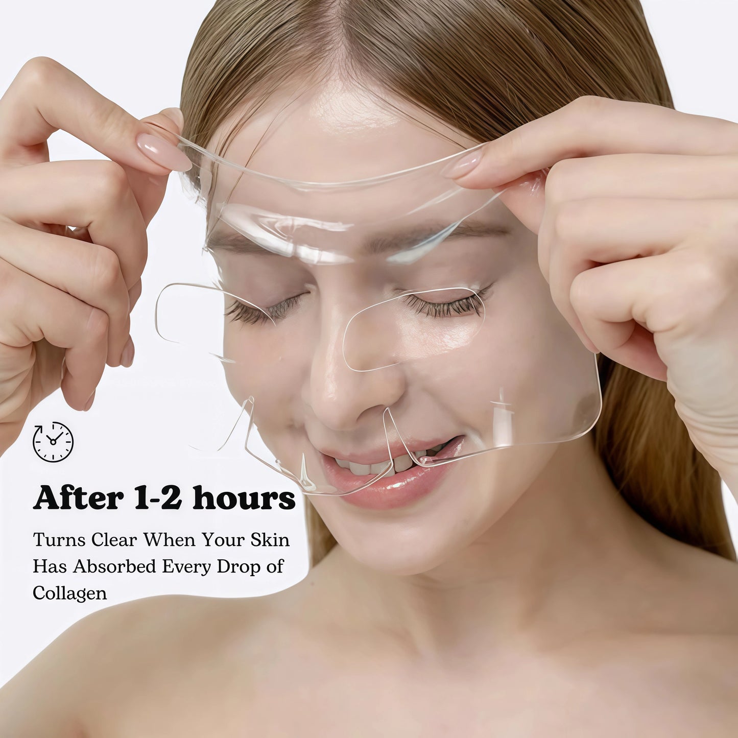 Quasi Bio-Collagen Face Mask Overnight – Hydrating Korean Sheet Mask – Niacinamide & Low Molecular Collagen – Firming & Smoothing Skincare for All Skin Types – 4 Masks